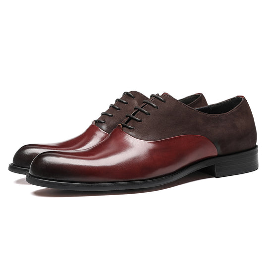 Men's Contrast Sharp Toe Oxford Dress Shoes