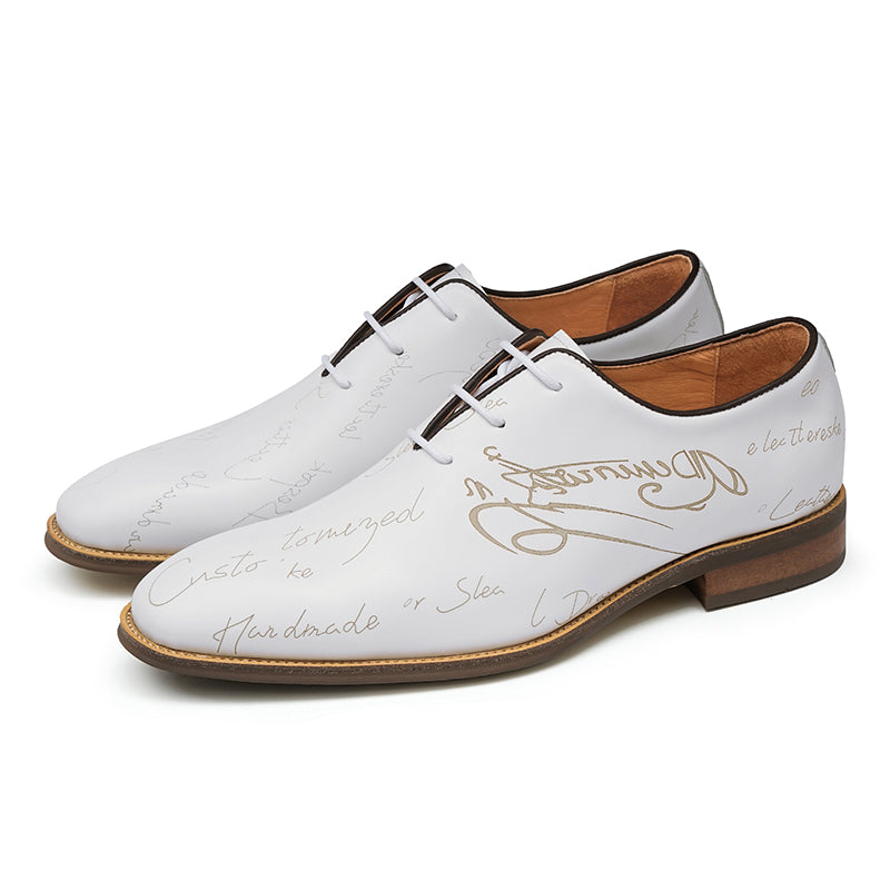 Men's Oxfords Shoes Handwritten Dress Shoes