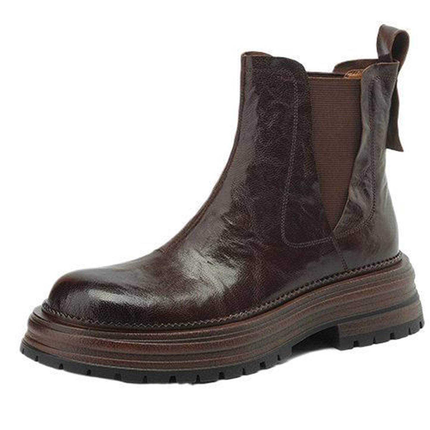 Women's Urban Utility Chelsea Boots: Platform Sole & Streamlined Elastic Panels