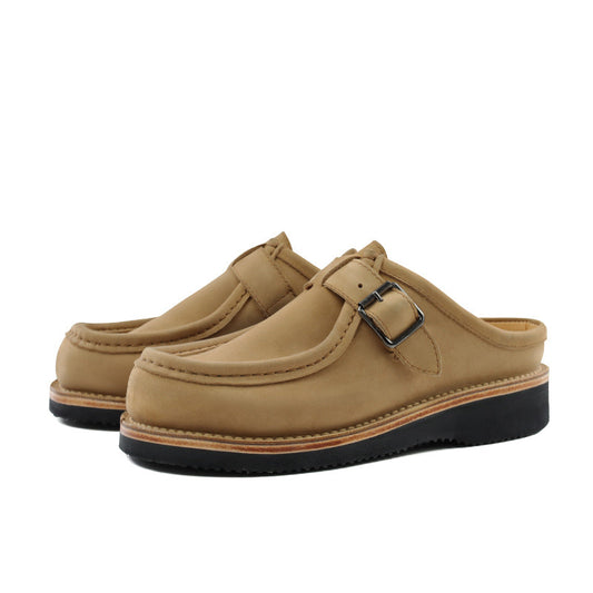 Men’s Slip-On Suede Moccasins: Textured Comfort & Effortless Buckle Style