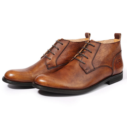 Heritage-Inspired Martin Boots: Time-Worn Patina & Classic Stitching Details