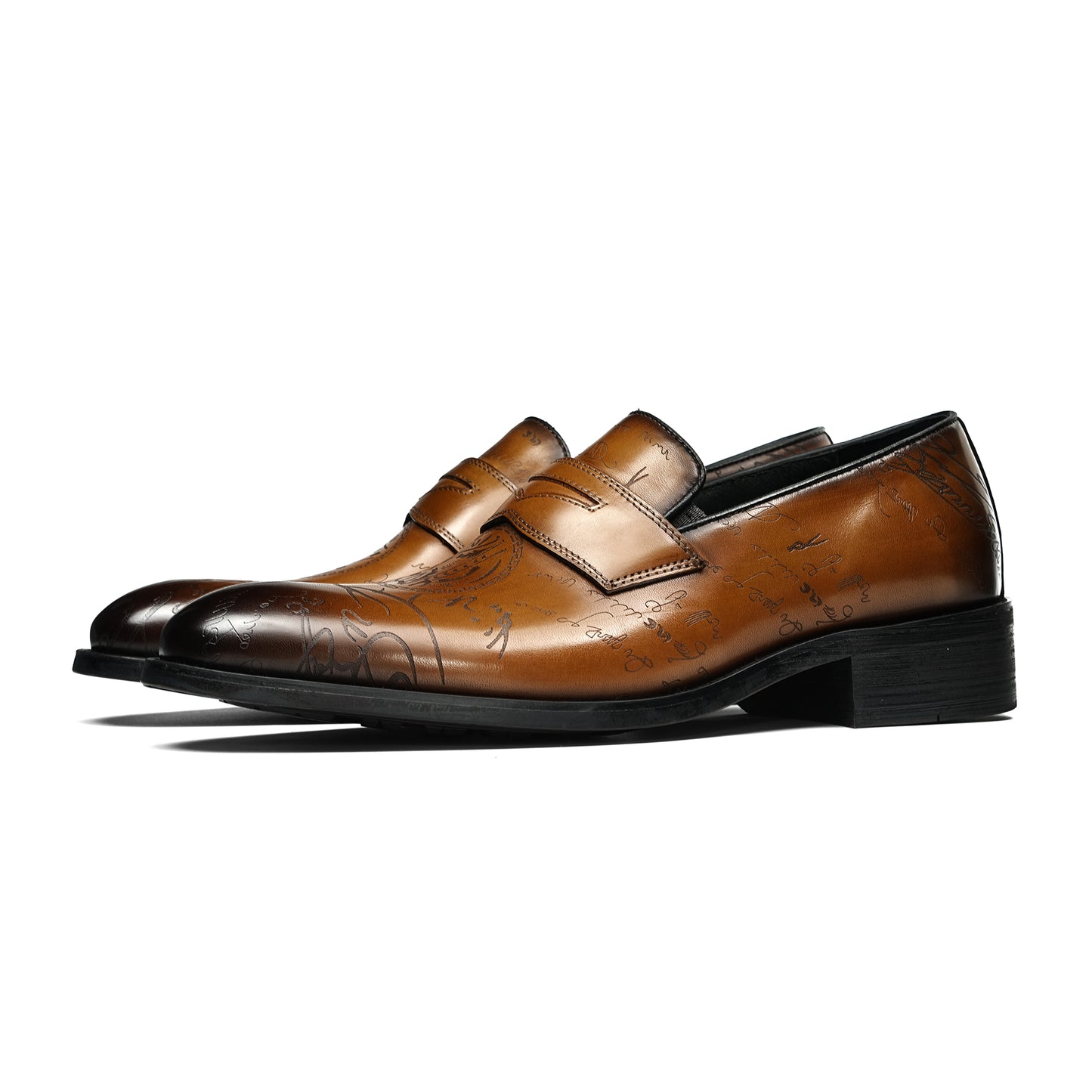 Men's Artisan-Carved Loafers: Intricate Detailing & Timeless Sophistication