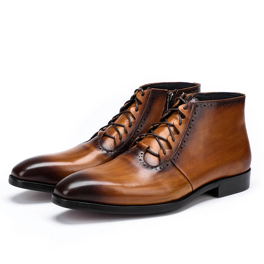 Men's Lace-Up Chelsea Boots