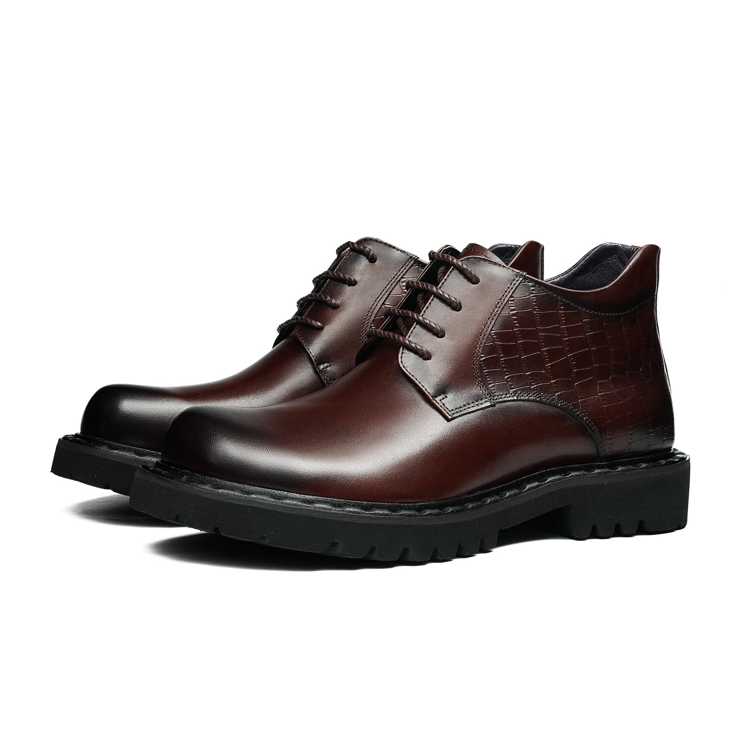 Men's Martin Boots Urban Rhythm: Textured Harmony & Bold Sole Composition