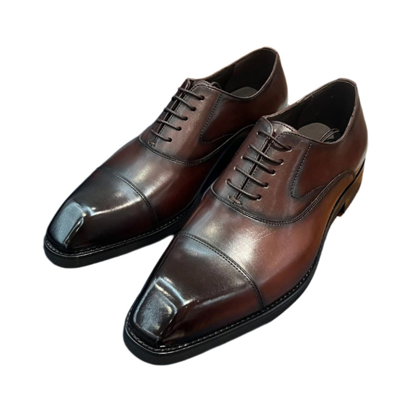Architectural Square-Toe Men's Oxford: Modern Sophistication & Timeless Structure