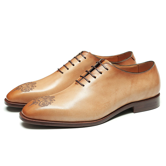 Men's Oxford Shoes - Artisan Toe Embroidery