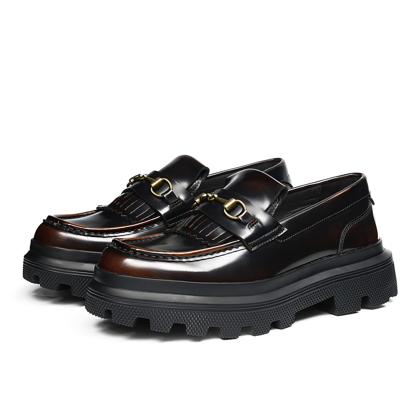 Men's Horsebit Loafers: Platform Sole & Timeless Hardware Detailing