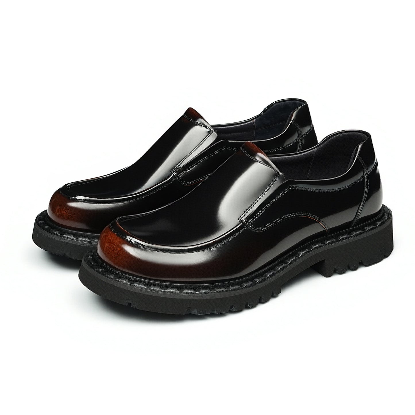 Men's Loafers: Sculpted Toe Design & Architectural Sole Definition