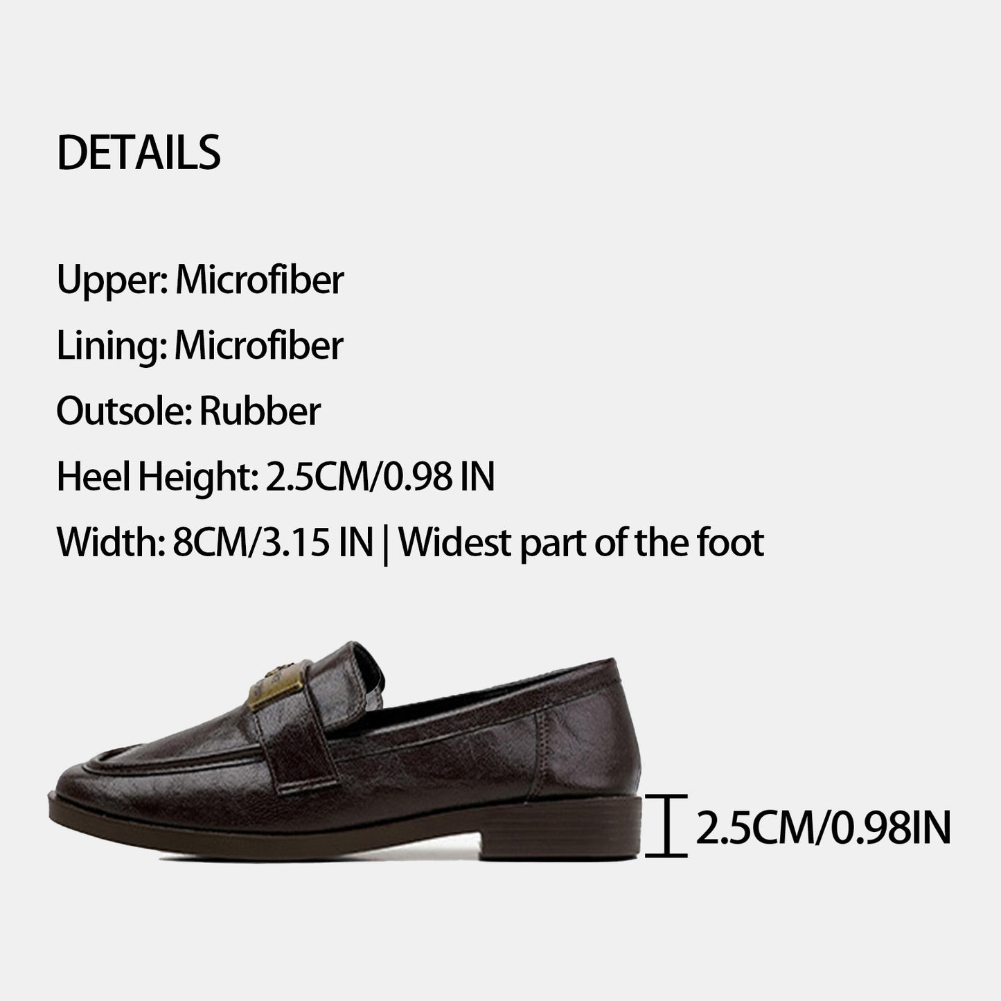 Women's Textured Leather Loafers with Metal-Plate Detail