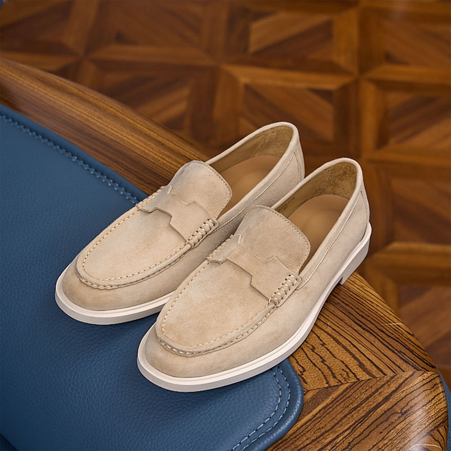 Suede Slip-On Men's Loafers | Soft Texture & Clean Minimal Profile