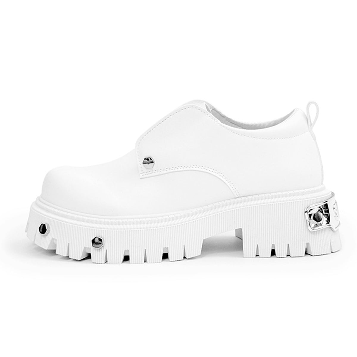 Men's Chunky Platform Derby Shoes | with Metallic Studs