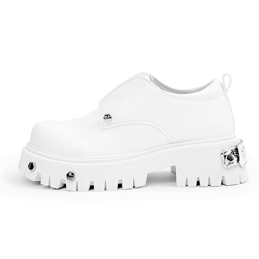 Men's Chunky Platform Derby Shoes | with Metallic Studs
